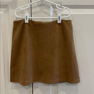 Sadie and Sage Brown Suede Mini Skirt